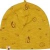 loud + proud Beanie aus Slub Jersey mit Druck Curry Clearance