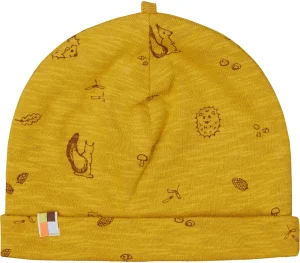 loud + proud Beanie aus Slub Jersey mit Druck Curry Clearance
