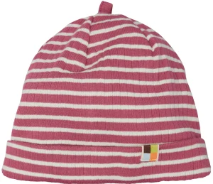 loud + proud Beanie gestreift mit Rippe Rouge Hot