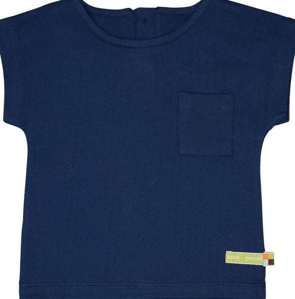 loud + proud Blusenshirt aus Musseline Jersey Ultramarine Clearance