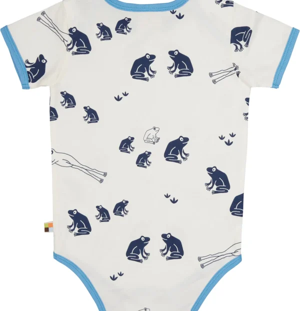 loud + proud Body kurzarm Druck Ultramarine Discount