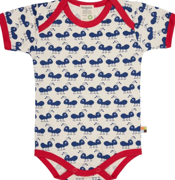 loud + proud Body Kurzarm mit Druck Ameisen Ultramarine Clearance