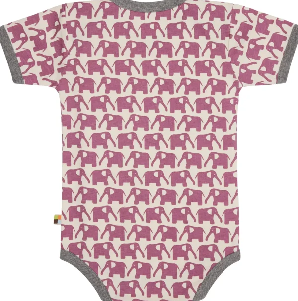 loud + proud Body Kurzarm mit Druck Elefanten Grape Discount