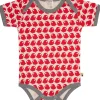 loud + proud Body Kurzarm mit Druck Vögel Tomato Discount
