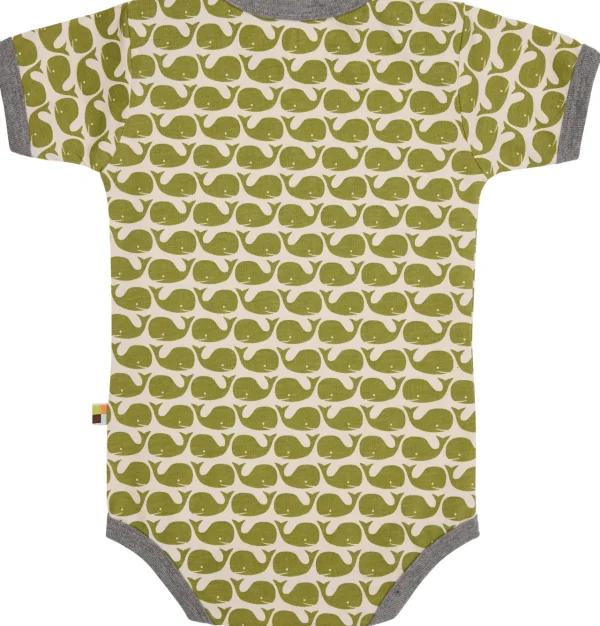 loud + proud Body Kurzarm mit Druck Wale Moos Sale