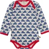 loud + proud Body Langarm mit Druck Schnecken Ultramarine Best