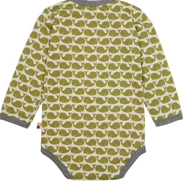loud + proud Body Langarm mit Druck Wale Moos Sale