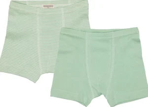 loud + proud Doppelpack Boxer aus Feinripp Pistacchio New