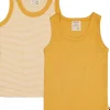 loud + proud Doppelpack Unterhemden aus Feinripp Curcuma Discount