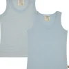 loud + proud Doppelpack Unterhemden aus Feinripp Eisblau Discount