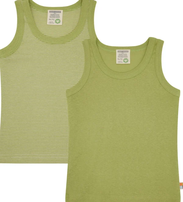 loud + proud Doppelpack Unterhemden aus Feinripp Avocado Outlet