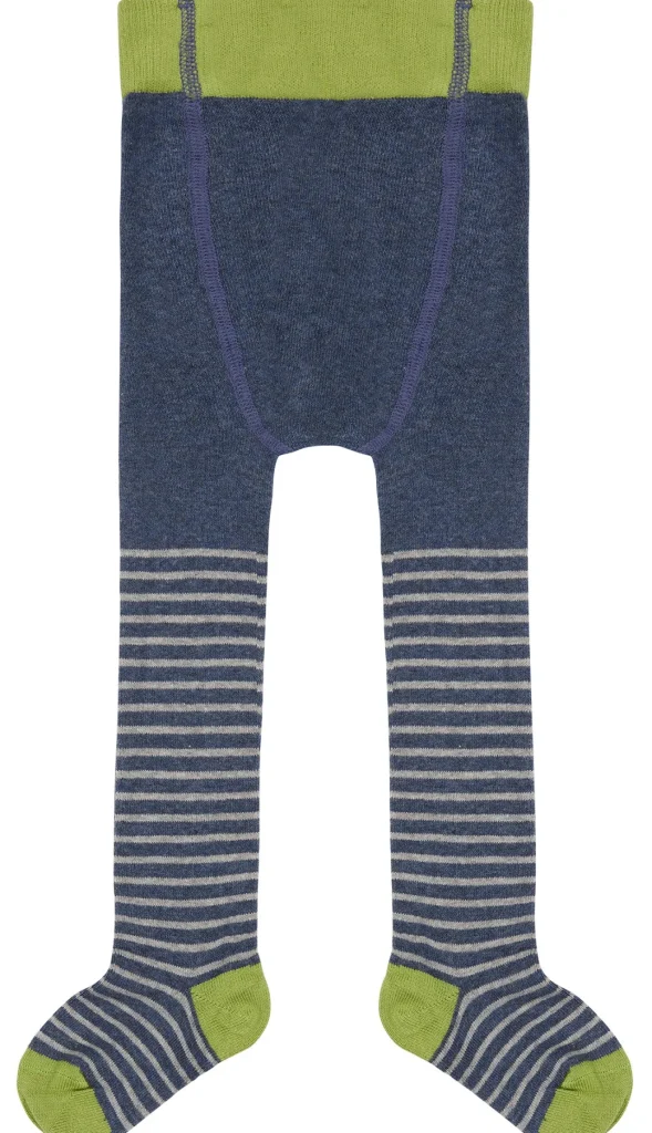 loud + proud Gemusterte Strumpfhose Ultramarine/Stripes Discount