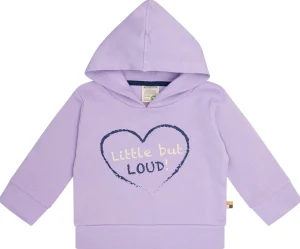 loud + proud Hoodie mit Druckmotiv Lilac Clearance