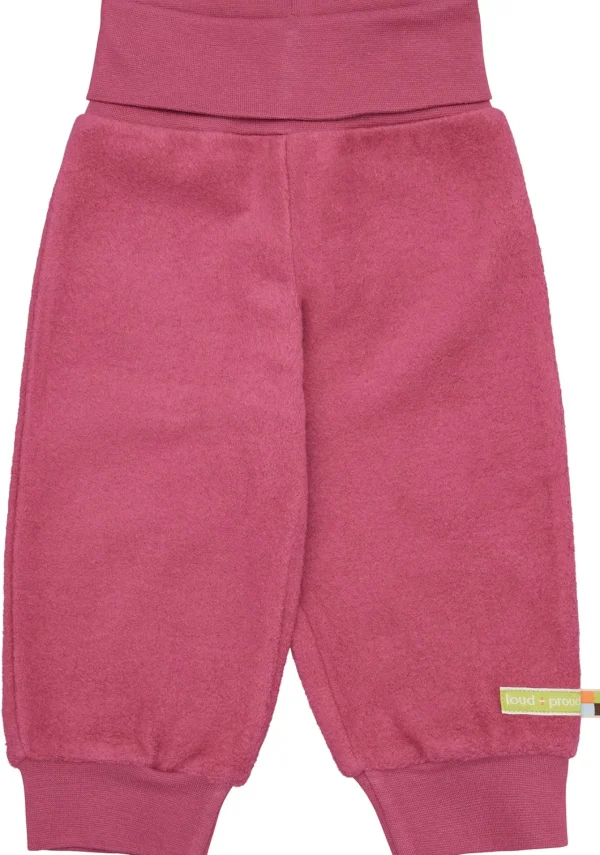 loud + proud Hose aus Baumwoll-Fleece Rouge Clearance