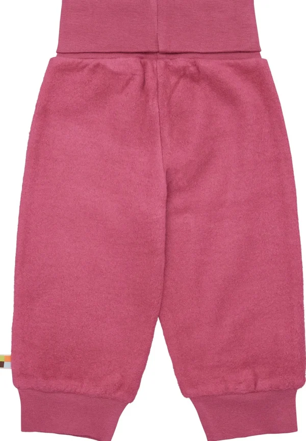 loud + proud Hose aus Baumwoll-Fleece Rouge Clearance
