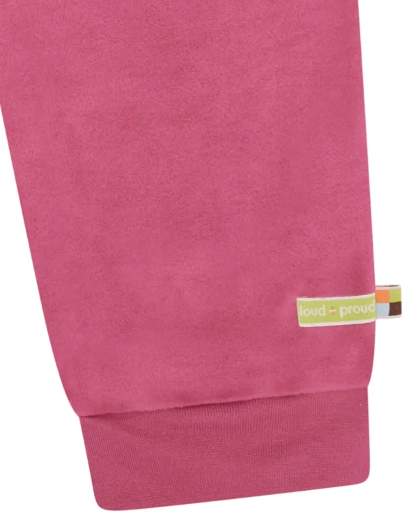 loud + proud Hose aus Baumwoll-Fleece Rouge Discount