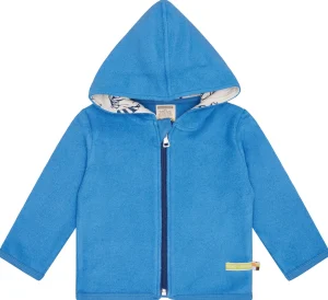 loud + proud Jacke aus Baumwoll-Fleece Azur Best