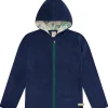 loud + proud Jacke aus Baumwoll-Fleece Ultramarine Best