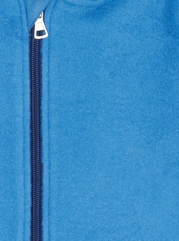 loud + proud Jacke aus Baumwoll-Fleece Azur Best