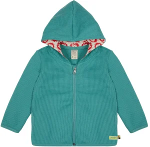 loud + proud Kapuzenjacke in Waffelstruktur Oregano Clearance