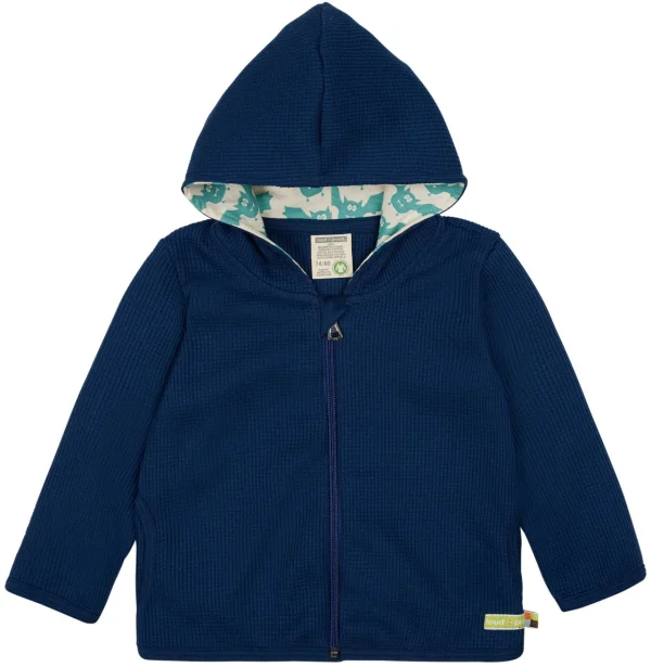 loud + proud Kapuzenjacke in Waffelstruktur Ultramarine Clearance