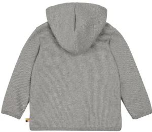 loud + proud Kapuzenjacke in Waffelstruktur Grey Fashion