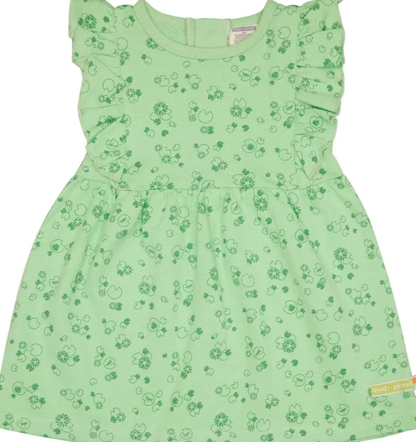 loud + proud Kleid aus Musseline Jersey mit Druck Opal Discount