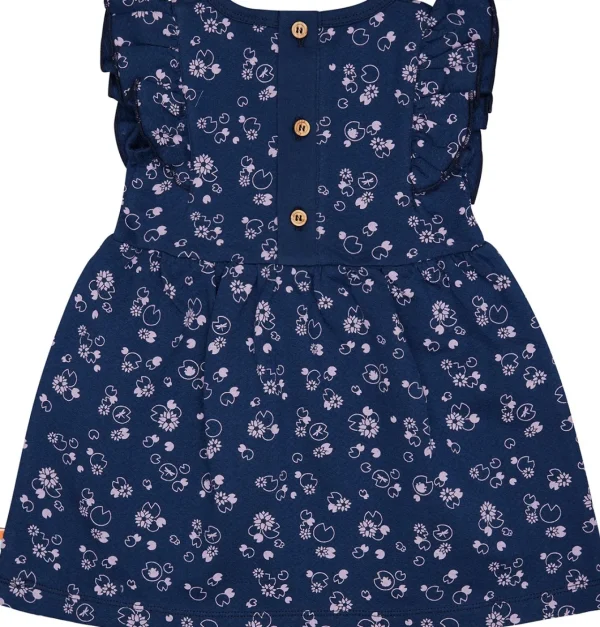 loud + proud Kleid aus Musseline Jersey mit Druck Ultramarine Online