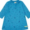 loud + proud Kleid Slub Jersey mit Druck Azur Sale
