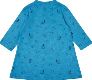 loud + proud Kleid Slub Jersey mit Druck Azur Sale