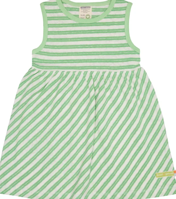 loud + proud Kleid Streifen mit Leinen Opal Sale
