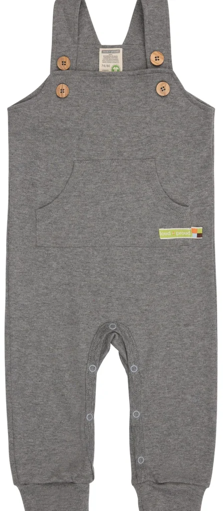loud + proud Latzhose aus Interlock Grey Sale
