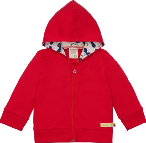 loud + proud Leichte Kapuzenjacke aus Interlock Tomato Discount