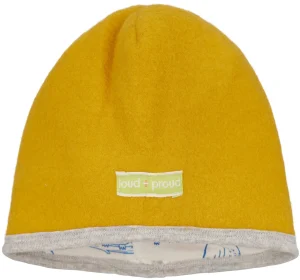 loud + proud Mütze Wollfleece Curry Discount