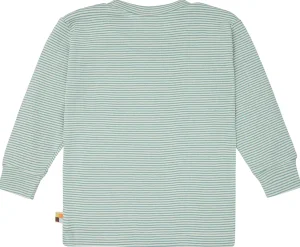 loud + proud Schlafanzug Streifen aus Feinripp Oregano Sale