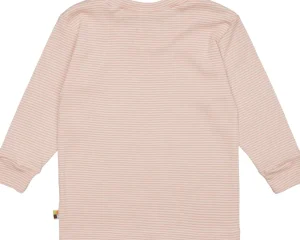 loud + proud Schlafanzug Streifen aus Feinripp Powder Hot