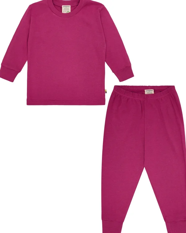 loud + proud Schlafanzug Uni aus Feinripp Azalea Discount