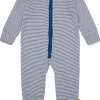 loud + proud Schlafoverall Streifen aus Feinripp Ultramarine Discount