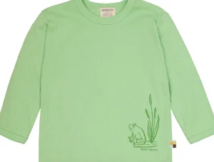 loud + proud Shirt Derby Rib mit Druck Opal Hot
