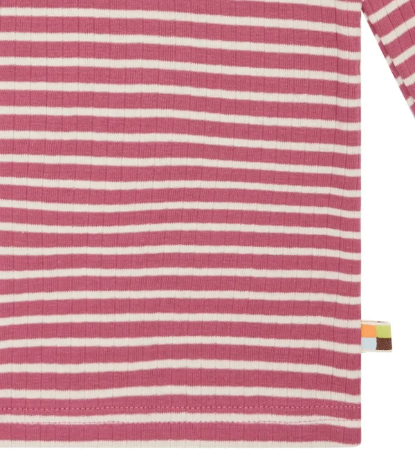 loud + proud Shirt langarm gestreift mit Rippe Rouge Fashion