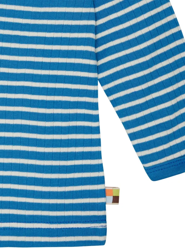 loud + proud Shirt langarm gestreift mit Rippe Azur Discount