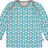 loud + proud Shirt langarm mit Druck Aqua Sale