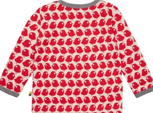 loud + proud Shirt Langarm mit Druck Vögel Tomato Best