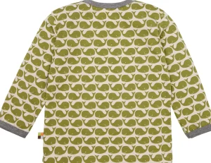 loud + proud Shirt Langarm mit Druck Wale Moos New