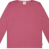loud + proud Shirt langarm Uni mit Rippe Rouge Sale