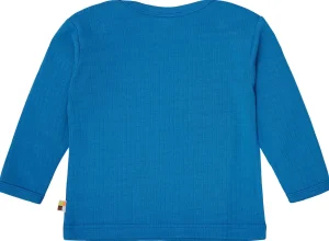loud + proud Shirt langarm Uni mit Rippe Azur Clearance