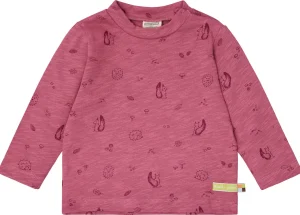 loud + proud Shirt Slub Jersey mit Druck Rouge Clearance