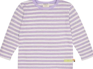 loud + proud Shirt Streifen mit Leinen Lilac Clearance