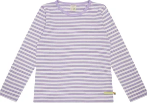 loud + proud Shirt Streifen mit Leinen Lilac Best