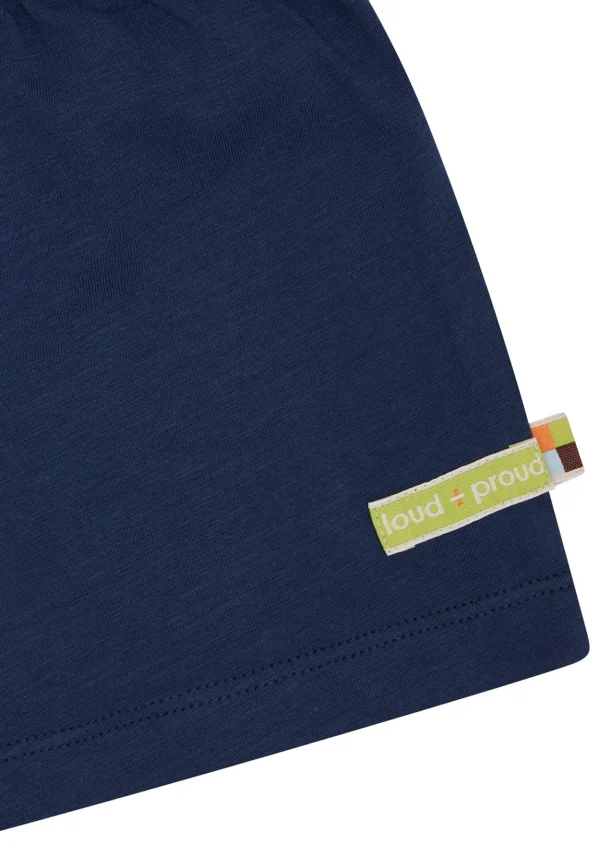 loud + proud Short Slub Jersey Ultramarine Outlet